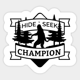 Champion hide Sticker